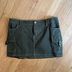 Wild Fable Olive Mini Skirt